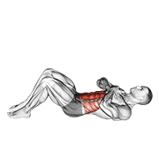 sit-up with arms on chest with mini demonstration
