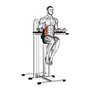side hip (on parallel bars) demonstration