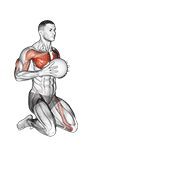 medicine ball chest push single response demonstration