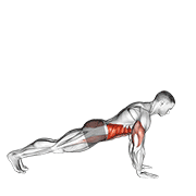 push-up to side plank - athletic variation demonstration