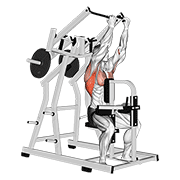 lever reverse grip lateral pulldown demonstration
