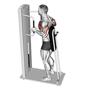 light lever standing chest press demonstration