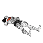 kettlebell one arm floor press demonstration
