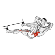 band bicycle crunch demonstration