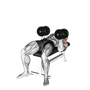 dumbbell twisting bench press demonstration